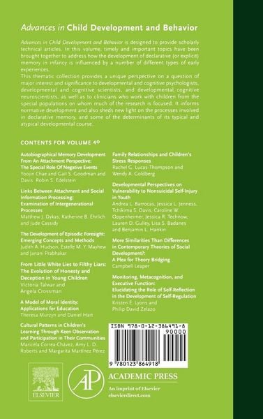 Produktbild: Unknown: Advances in Child Development and Behavior