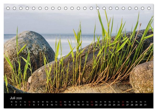 Produktbild: Unterwegs an der K&uuml;ste der Ostsee (Tischkalender 2026 DIN A5 quer), CALVENDO Monatskalender