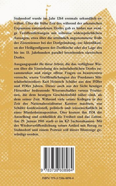 Produktbild: Von Stanesdorp nach Stahnsdorf. Karl Heinrich Sch&auml;fers Forschungen zum Mittelalter in Stahnsdorf
