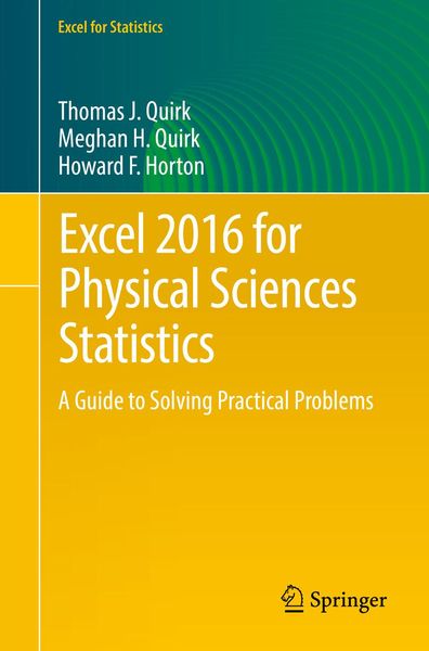 Produktbild: Excel 2016 for Physical Sciences Statistics
