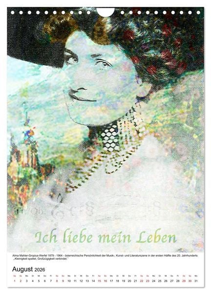 Produktbild: Die FARBEN der Frauen - 12 Portr&auml;ts gro&szlig;artiger Frauen (Wandkalender 2026 DIN A4 hoch), CALVENDO Monatskalender