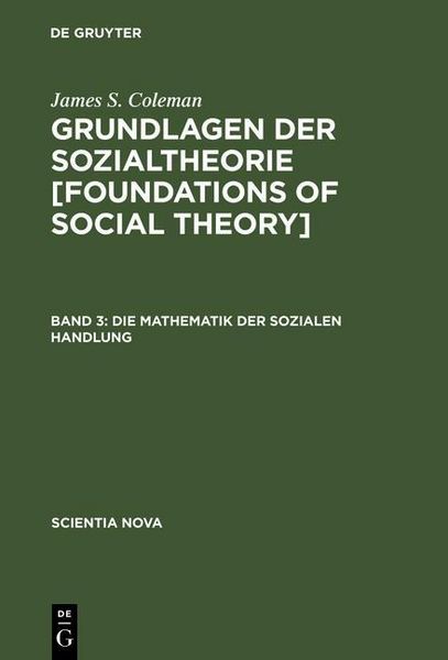 Produktbild: Die Mathematik der sozialen Handlung