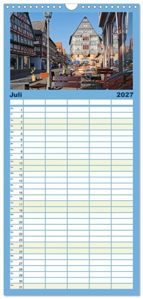 Produktbild: Familienplaner 2027 - Wanderbares Miltenberg mit 5 Spalten (Wandkalender, 21 x 45 cm) CALVENDO