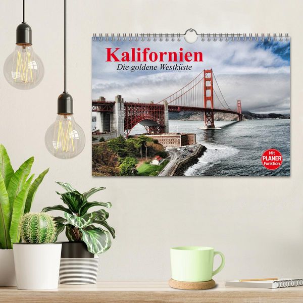 Produktbild: Kalifornien. Die goldene Westk&uuml;ste (Wandkalender 2026 DIN A4 quer), CALVENDO Monatskalender