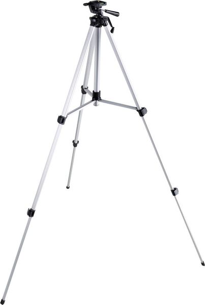 Produktbild: TOOLCRAFT Tripod 1/4 Zoll Arbeitsh&ouml;he=51 - 150cm Silver Inox Wasserwaage