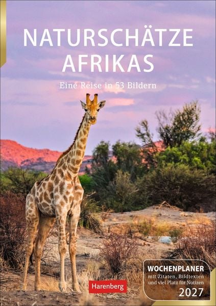Produktbild: Natursch&auml;tze Afrikas Wochenplaner 2027 - Eine Reise in 53 Bildern