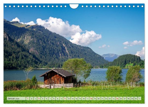 Produktbild: Urlaub im Tannheimer Tal (Wandkalender 2026 DIN A4 quer), CALVENDO Monatskalender