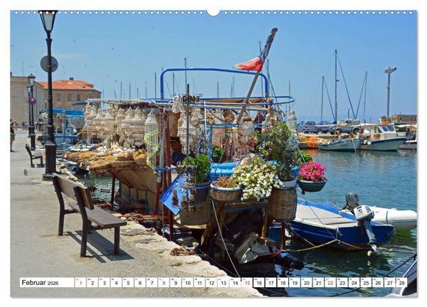 Produktbild: Idyllische H&auml;fen auf Kreta (Wandkalender 2026 DIN A2 quer), CALVENDO Monatskalender