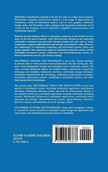 Produktbild: Multimedia Systems and Techniques