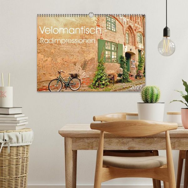 Produktbild: Velomantisch - Radimpressionen (Wandkalender 2027 DIN A3 quer), CALVENDO Monatskalender