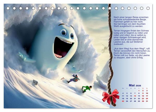 Produktbild: Missgeschick und Gl&uuml;ck (Tischkalender 2026 DIN A5 quer), CALVENDO Monatskalender