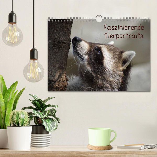 Produktbild: Faszinierende Tierportraits (Wandkalender 2026 DIN A4 quer), CALVENDO Monatskalender
