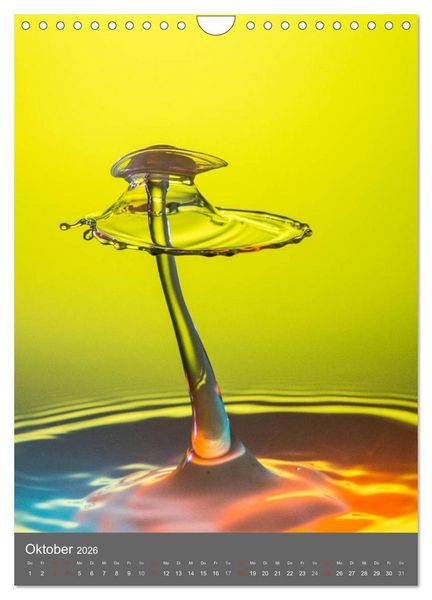 Produktbild: Liquid Art, Highspeed Tropfenfotografie (Wandkalender 2026 DIN A4 hoch), CALVENDO Monatskalender