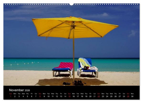 Produktbild: Jamaica Sun and Beaches (High Quality Premium Wall Calendar 2026 DIN A2 landscape),CALVENDO 12 Month Wall Calendar