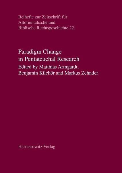 Produktbild: Paradigm Change in Pentateuchal Research