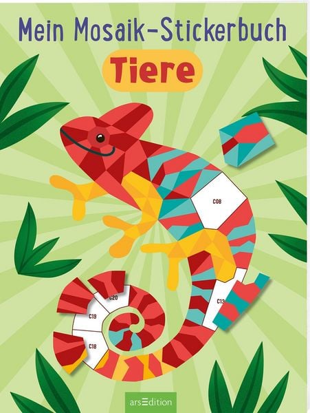 Mein Mosaik-Stickerbuch – Tiere, Taschenbuch von , arsedition, 978-3-8458-7039-7