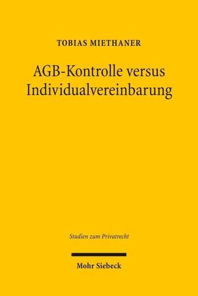AGB-Kontrolle versus Individualvereinbarung