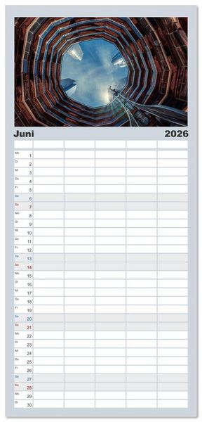 Produktbild: Familienplaner 2026 - New York City - der besondere Blick auf Big Apple mit 5 Spalten (Wandkalender, 21 x 45 cm) CALVENDO