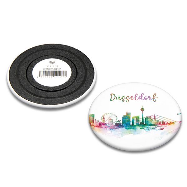 Produktbild: Dekomagnet D&uuml;sseldorf rainbow