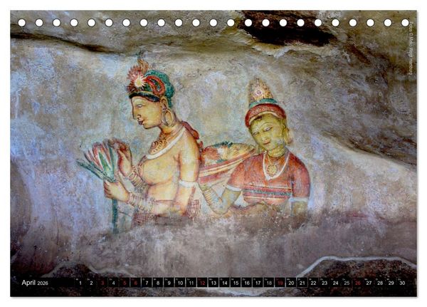 Produktbild: Sri Lanka 2026 Kulturh&ouml;hepunkte (Tischkalender 2026 DIN A5 quer), CALVENDO Monatskalender