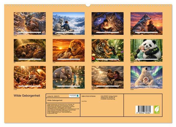 Produktbild: Wilde Geborgenheit (hochwertiger Premium Wandkalender 2027 DIN A2 quer), Kunstdruck in Hochglanz
