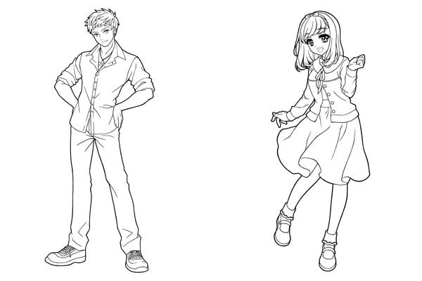 Produktbild: Extra dickes Manga-Malbuch mit Stickern zum Kreativsein und Entspannen f&uuml;r alle Manga-Fans!