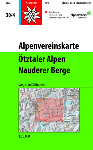 Produktbild: Alpenvereinskarte
