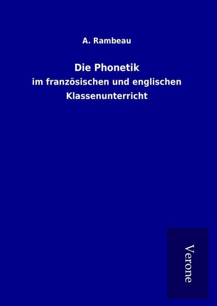 Produktbild: Die Phonetik