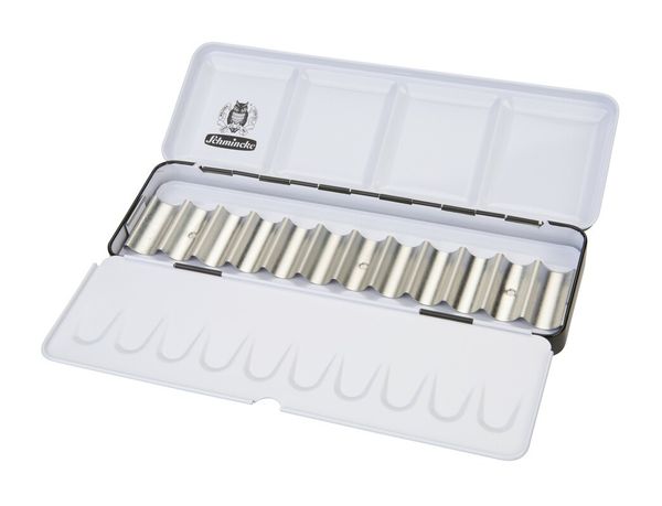 Produktbild: Schmincke Leerkasten f&uuml;r Aquarellfarben, Metall f&uuml;r 12 x 5 ml Tuben