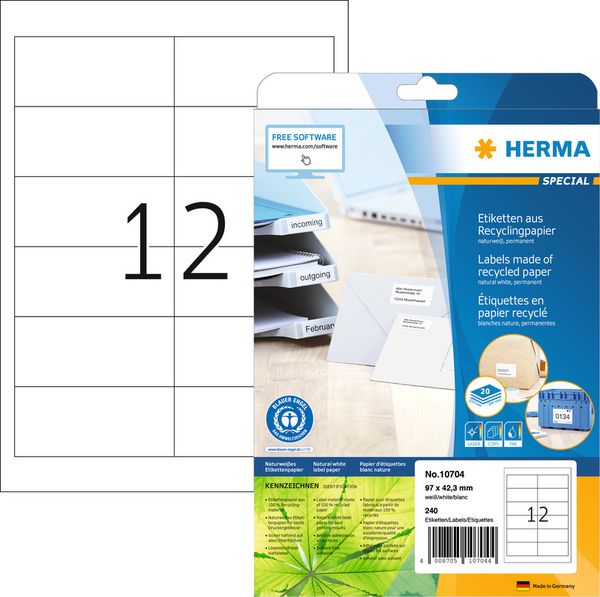 HERMA Etiketten Universal Recycling