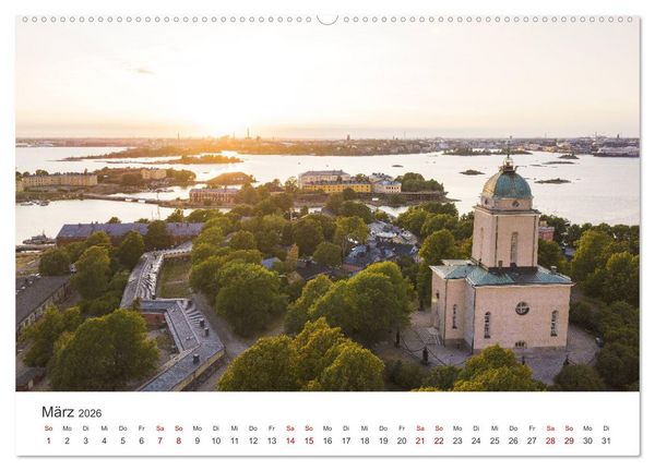 Produktbild: Helsinki - Eine wundersch&ouml;ne Reise in die finnische Hauptstadt. (Wandkalender 2026 DIN A2 quer), CALVENDO Monatskalender