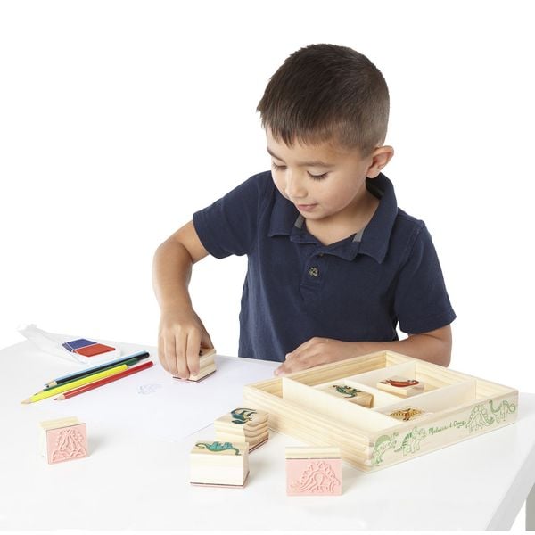 Produktbild: Dinosaurier Holzstempelset