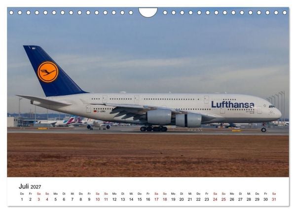 Produktbild: Airbus A380 - K&ouml;nig der L&uuml;fte (Wandkalender 2027 DIN A4 quer), CALVENDO Monatskalender