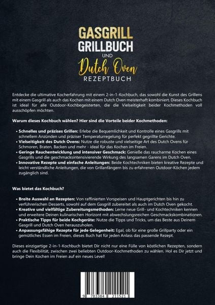 Produktbild: Gasgrill Grillbuch und Dutch Oven Rezeptbuch