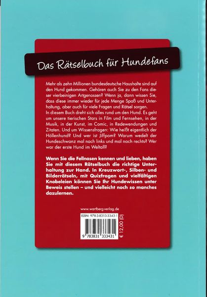 Produktbild: Das R&auml;tselbuch f&uuml;r Hundefans