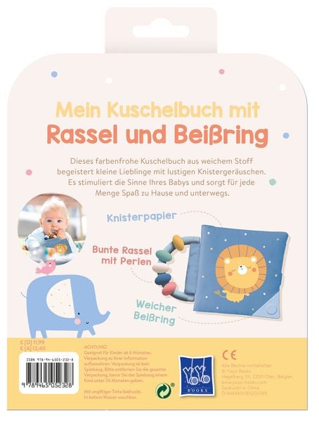 Produktbild: Mein Kuschelbuch mit Rassel und Bei&szlig;ring - Kleiner L&ouml;we