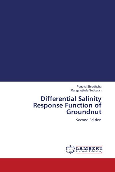 Produktbild: Differential Salinity Response Function of Groundnut