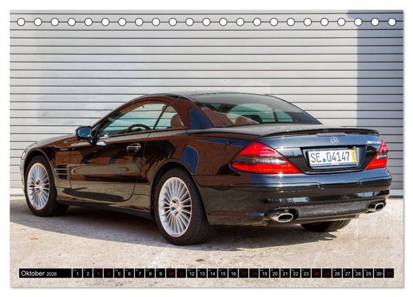 Produktbild: Mercedes SL R230 - Ein Denkmal auf R&auml;dern (Tischkalender 2026 DIN A5 quer), CALVENDO Monatskalender
