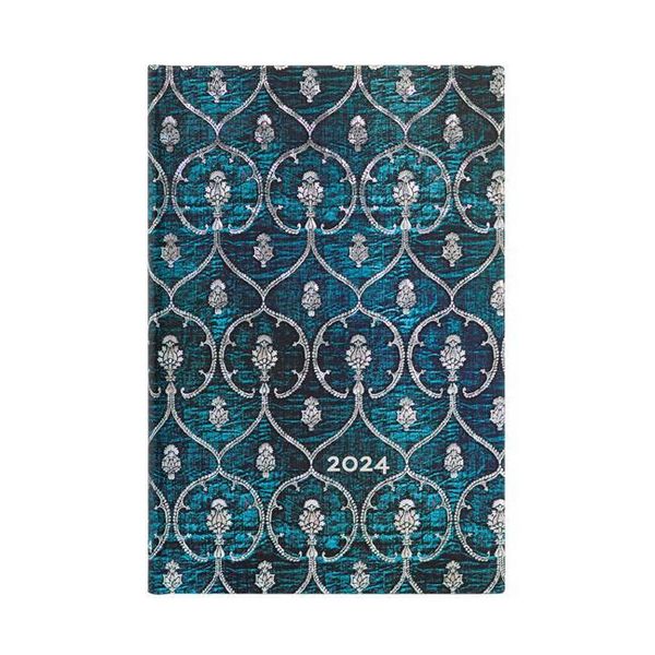 Produktbild: Paperblanks 2024 Blue Velvet Blue Velvet 12-Month Mini Horiz