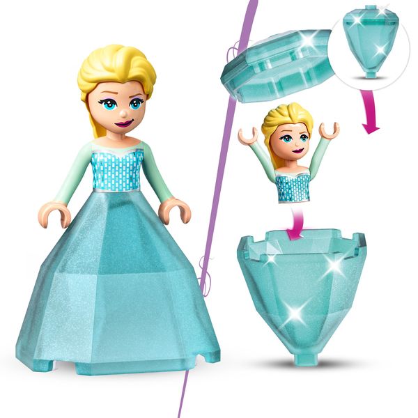 LEGO Disney Die Eiskönigin 2 43199 Elsas Schlosshof, Minipuppe mit Diamantkleid
