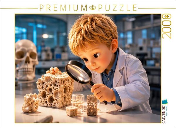CALVENDO Puzzle Knochenstruktur | 2000 Teile Lege-Größe 90 × 67 cm Foto-Puzzle für glückliche Stunden