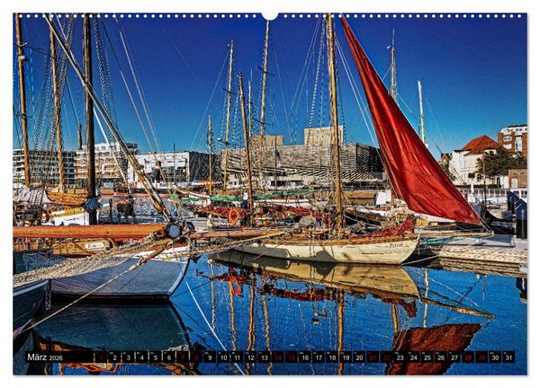 Produktbild: BREMERHAVEN Maritimes in der Seestadt (hochwertiger Premium Wandkalender 2026 DIN A2 quer), Kunstdruck in Hochglanz