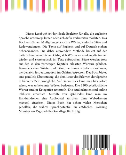 Produktbild: Lerne Englisch unterwegs - Das Erste Touristische Lesebuch f&uuml;r Anf&auml;nger