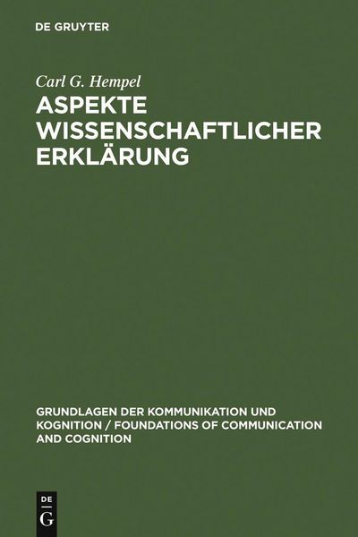 Produktbild: Aspekte wissenschaftlicher Erkl&auml;rung