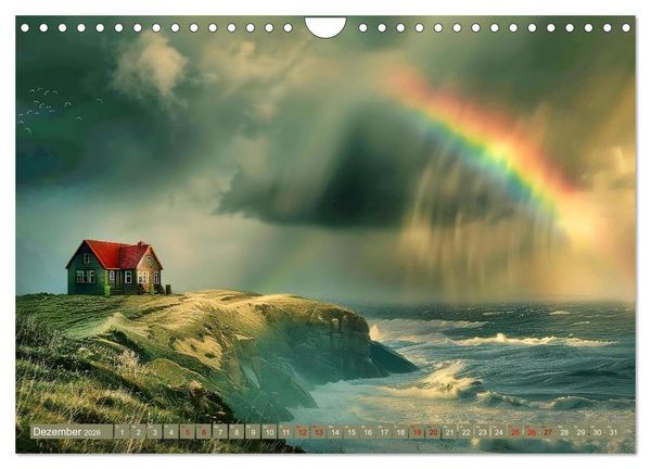 Produktbild: Sturmwarnung an der K&uuml;ste (Wandkalender 2026 DIN A4 quer), CALVENDO Monatskalender