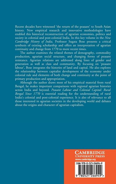 Produktbild: Peasant Labour and Colonial Capital