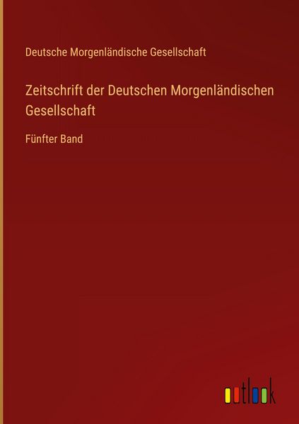 Produktbild: Zeitschrift der Deutschen Morgenl&auml;ndischen Gesellschaft
