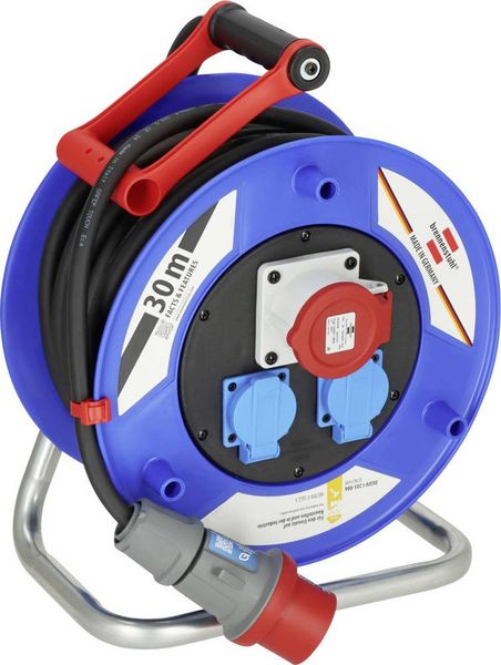 Produktbild: Brennenstuhl 1237980 Kabeltrommel 30.00m Schwarz CEE-Stecker 16A 5polig