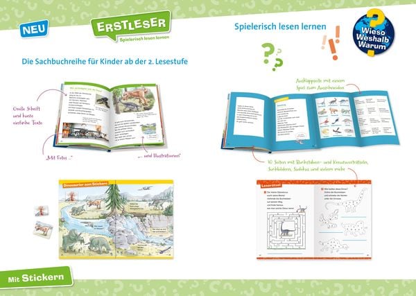 Produktbild: Wieso? Weshalb? Warum? Erstleser, Band 1 - Dinosaurier
