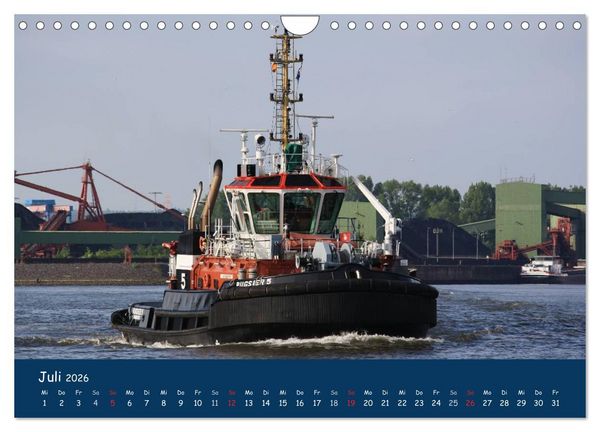 Produktbild: Schlepper im Hamburger Hafen (Wandkalender 2026 DIN A4 quer), CALVENDO Monatskalender